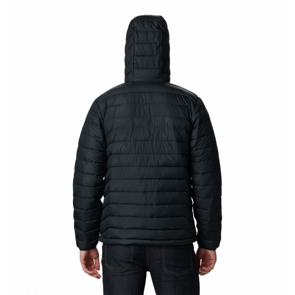 Ανδρικό Μπουφάν Columbia Powder Lite Hooded Jacket WO1151-010 Μαύρο