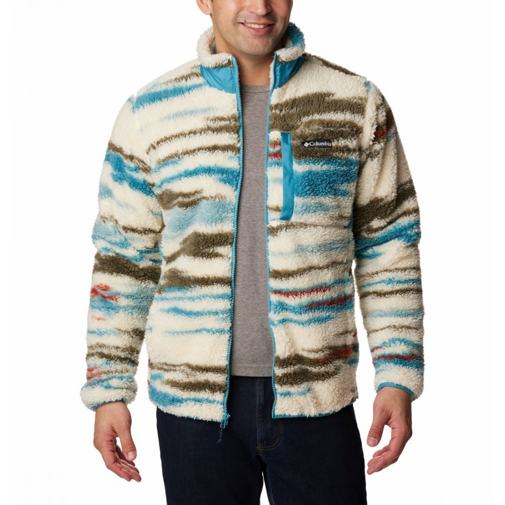 Ανδρική Ζακέτα Columbia Winter Pass™ Print Full Zip Fleece 1866565A-191 Μπεζ Πολύχρωμη