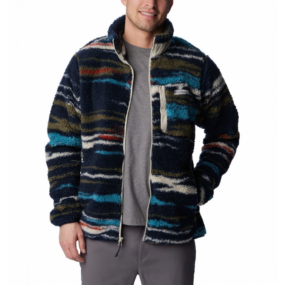 Ανδρική Ζακέτα Columbia Winter Pass™ Print Full Zip Fleece 1866565A-465 Μπλε Πολύχρωμη