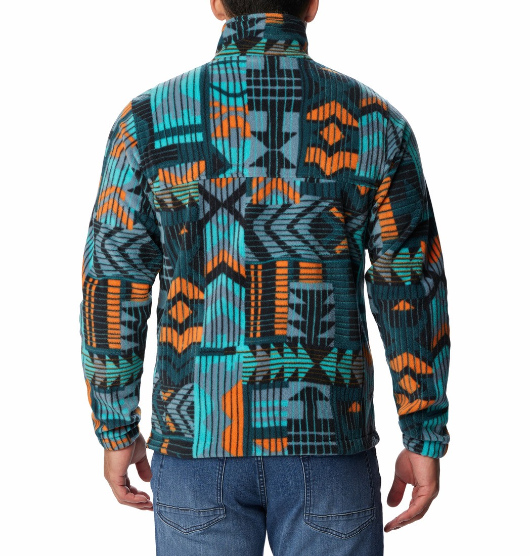 Columbia Men's Steens Mountain™ Printed Jacket 1478231-416 Night Wave Pathways