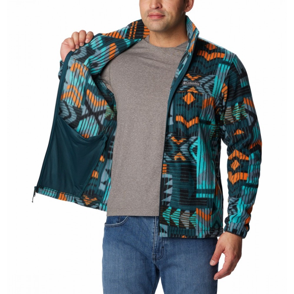 Ανδρική Ζακέτα Columbia Steens Mountain™ Printed Jacket 1478231-416 Μπλε Πολύχρωμη Ανδρική Ζακέτα Columbia Steens Mountain™ Printed Jacket 1478231-416 Μπλε Πολύχρωμη