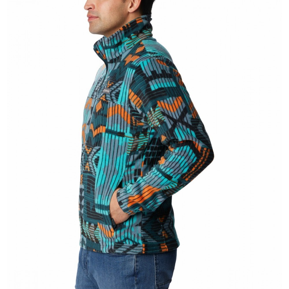 Ανδρική Ζακέτα Columbia Steens Mountain™ Printed Jacket 1478231-416 Μπλε Πολύχρωμη Ανδρική Ζακέτα Columbia Steens Mountain™ Printed Jacket 1478231-416 Μπλε Πολύχρωμη