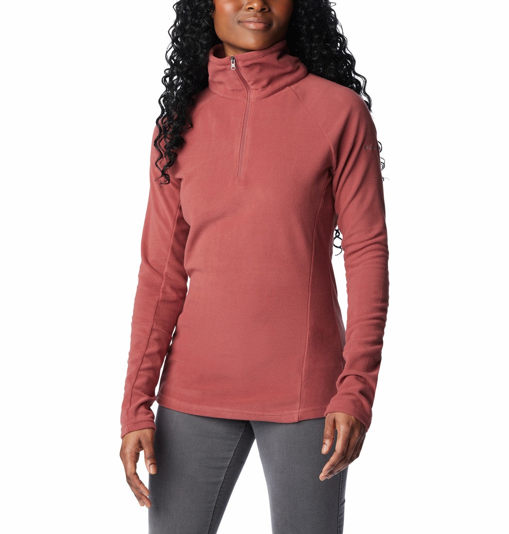 Women's T-Shirt Columbia Glacial™ IV 1/2 Zip Fleece AK1131-679 Beetroot