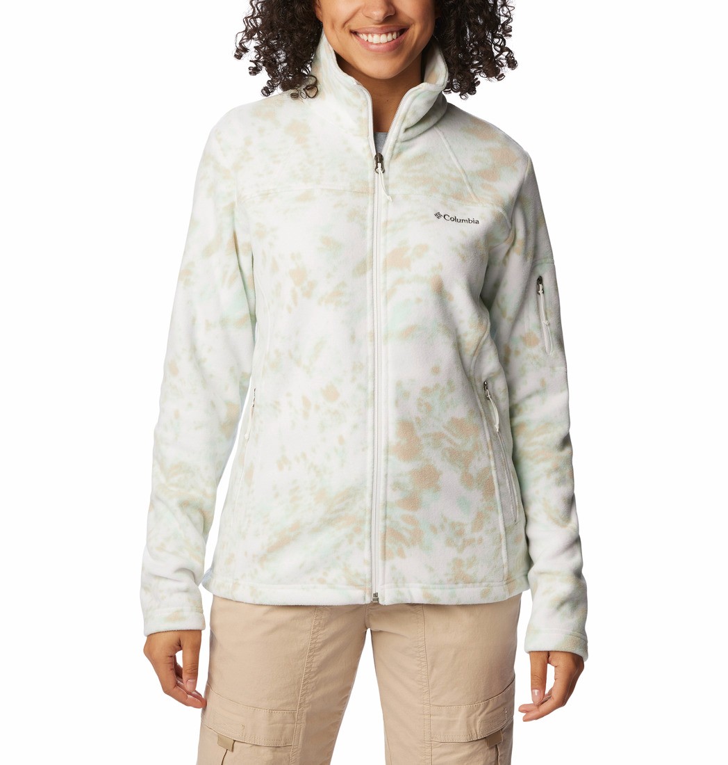 Women's Columbia Fast Trek™ Printed Jkt Fleece EL1012A-105 Biege