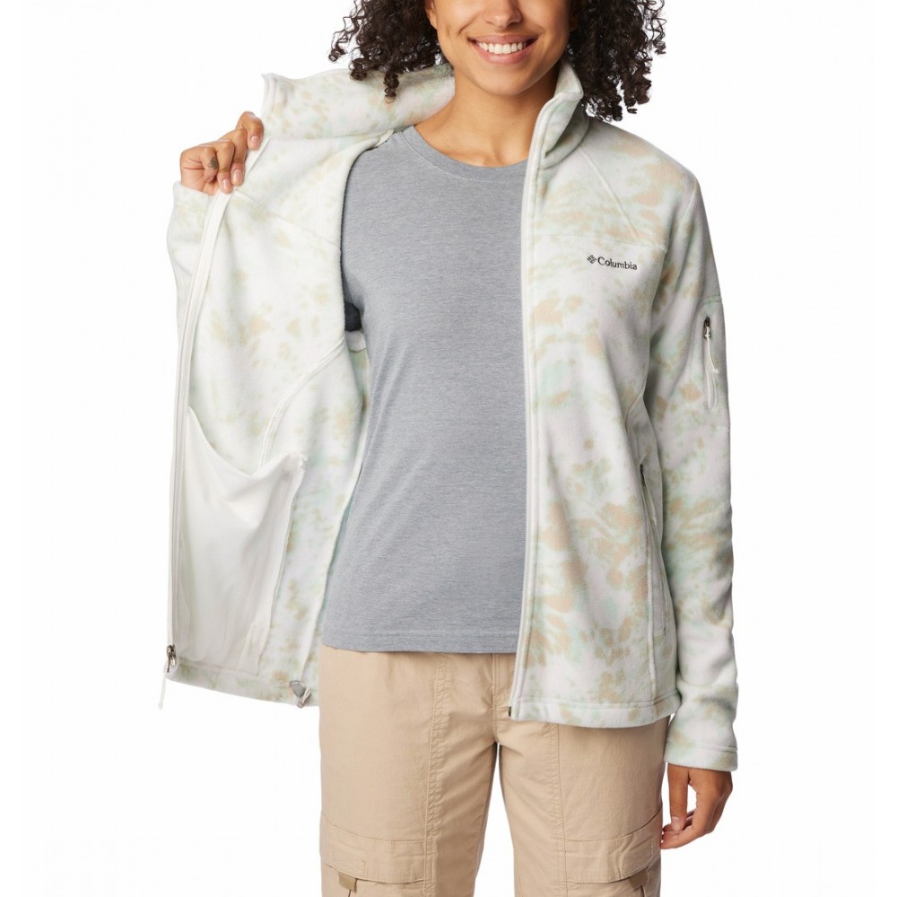 Women's Columbia Fast Trek™ Printed Jkt Fleece EL1012A-105 Biege