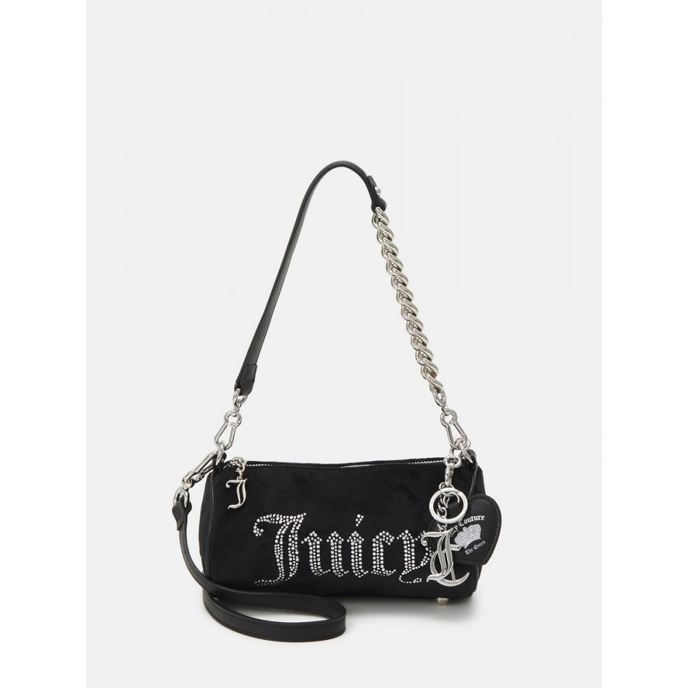 Γυναικεία Τσάντα Juicy Couture Twig Strass Logo Barrel BIJTG5409WZC-000 Μαύρο