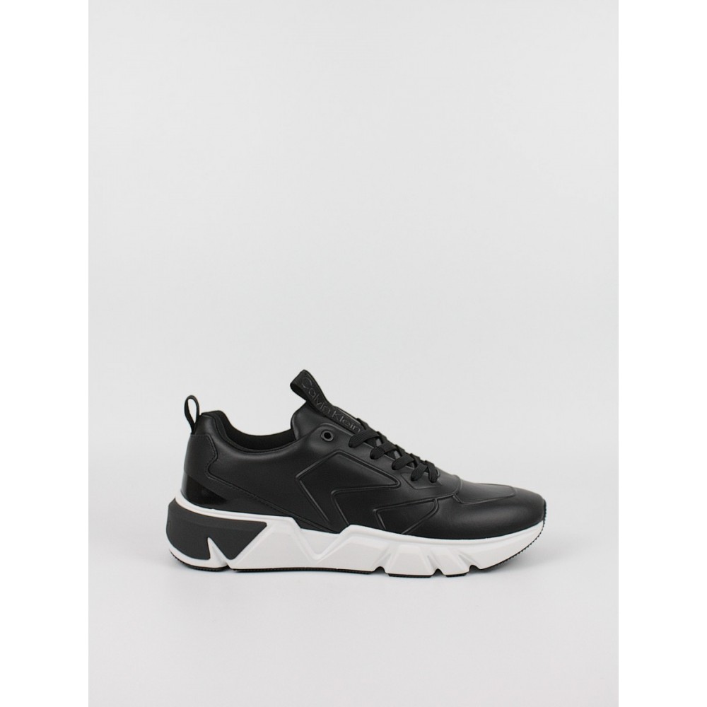 Ανδρικά Sneaker Calvin KLein Low Top Lace Up Lth Hf HM0HM00995-BEH Μαύρο