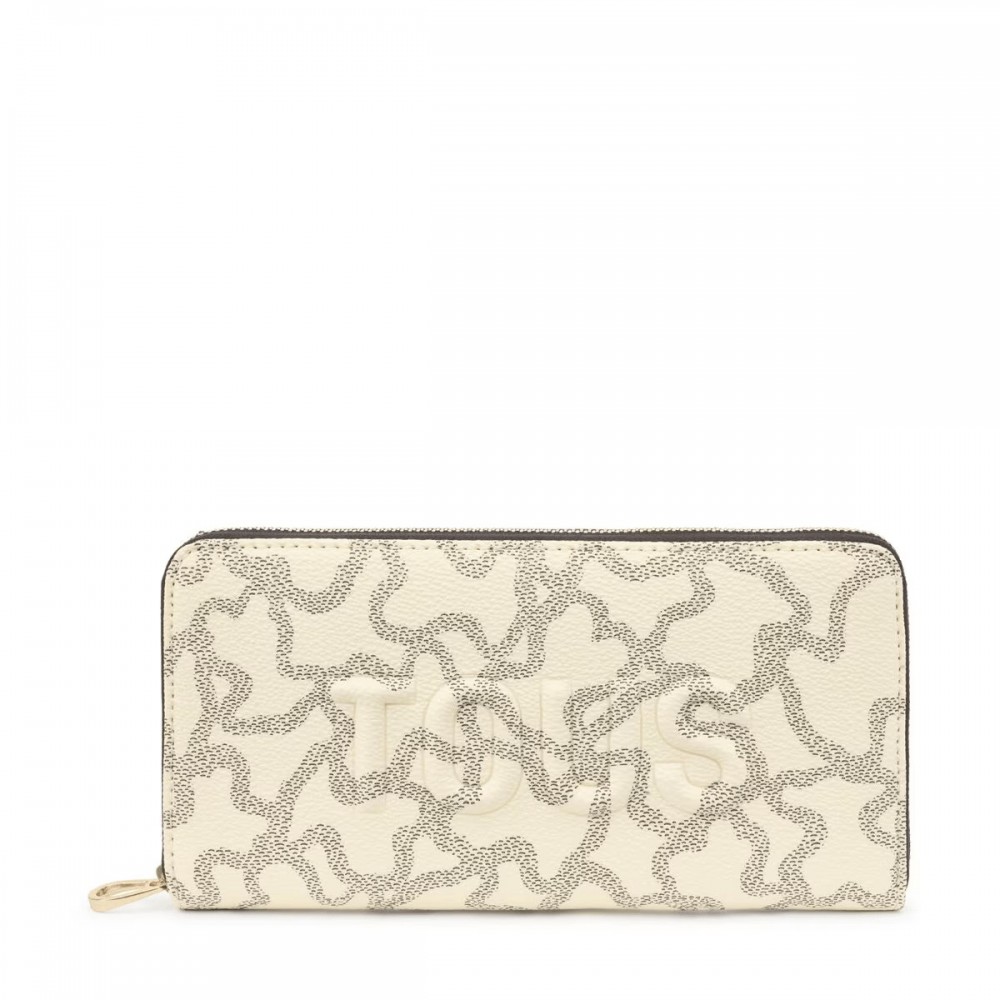 Women's Wallet Tous Billetera Kaos Icon Wallet 2001503303 Biege