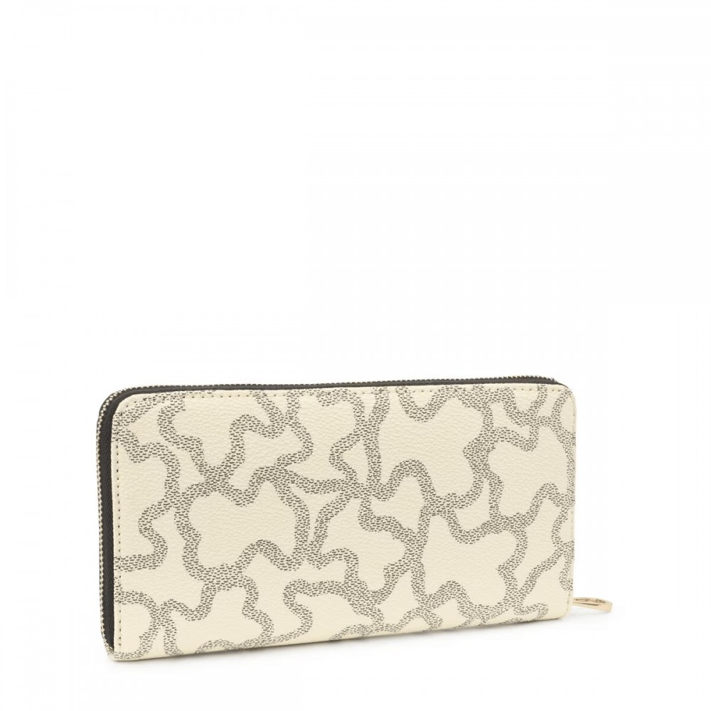 Women's Wallet Tous Billetera Kaos Icon Wallet 2001503303 Biege