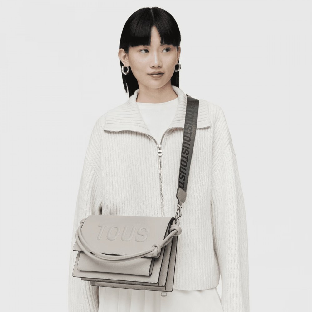 Women s Bag Tous Bandolera M Tous La Rue New Audree 2001935048 Grey