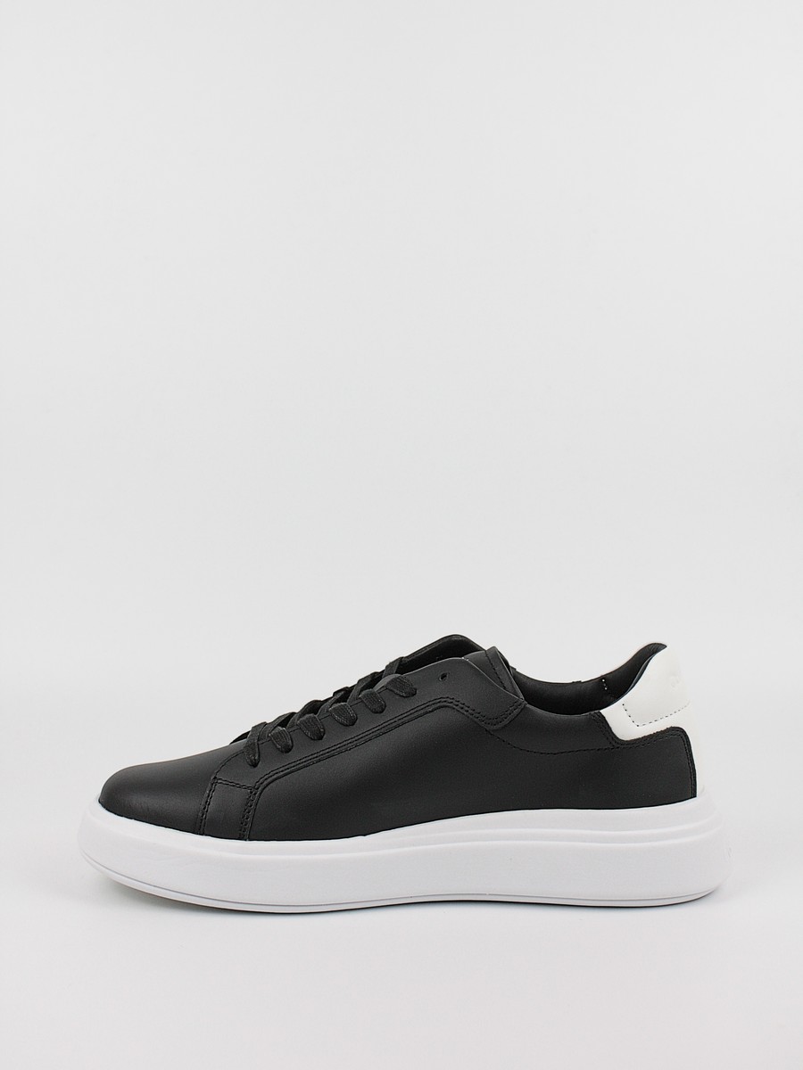 Ανδρικά Sneaker Calvin KLein Low Top Lace Up Lth HM0HM01016-0GP Μαύρο
