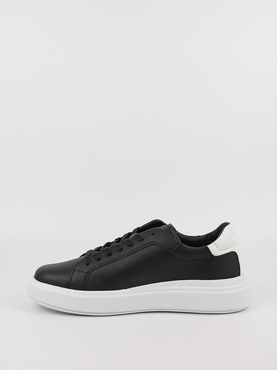 Men Sneaker Calvin KLein Low Top Lace Up Lth HM0HM01016-0GP Black