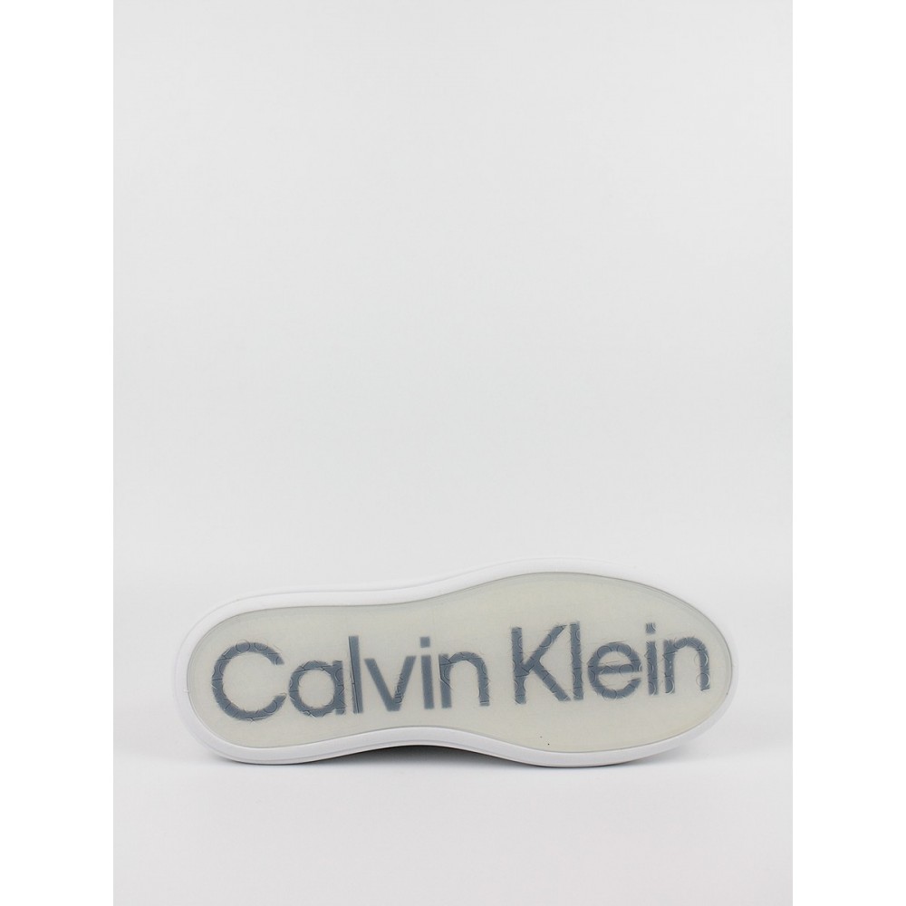 Ανδρικά Sneaker Calvin KLein Low Top Lace Up Lth HM0HM01016-0GP Μαύρο