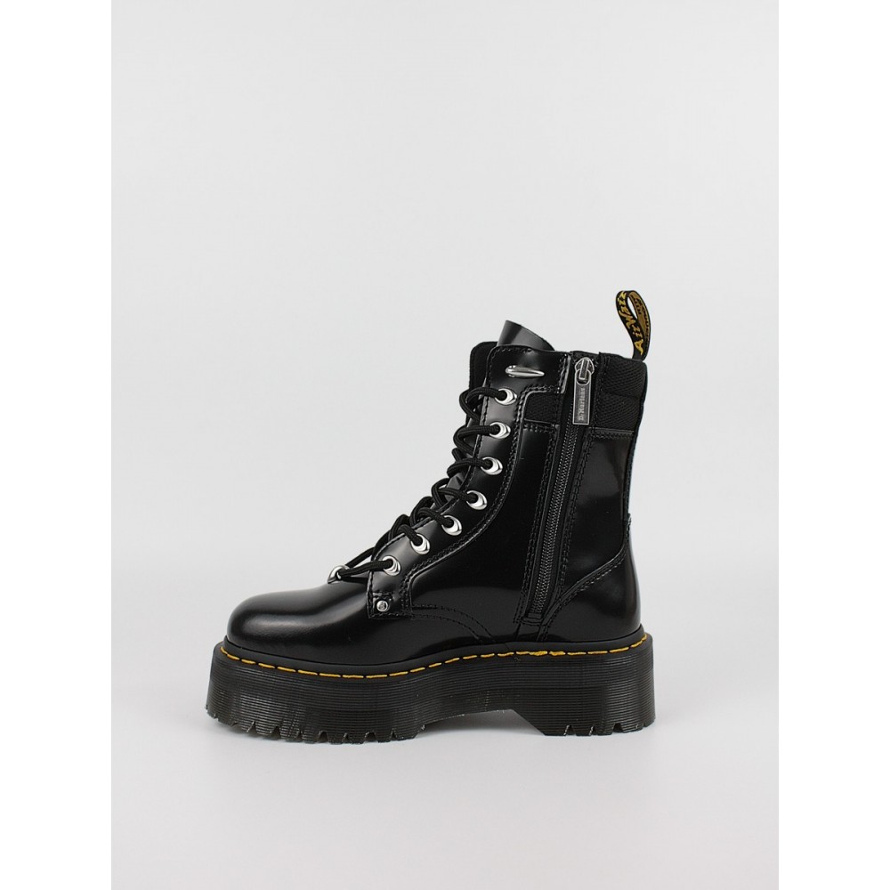 Women Boots Dr Martens Jadon II Hardwear Leather Platform Boots Black