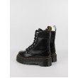 Women Boots Dr Martens Jadon II Hardwear Leather Platform Boots Black