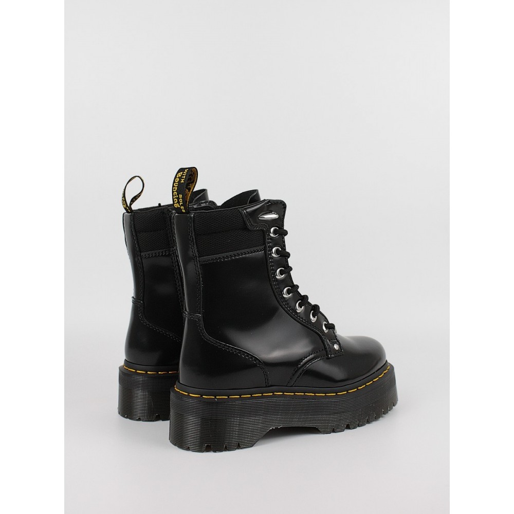 Women Boots Dr Martens Jadon II Hardwear Leather Platform Boots Black