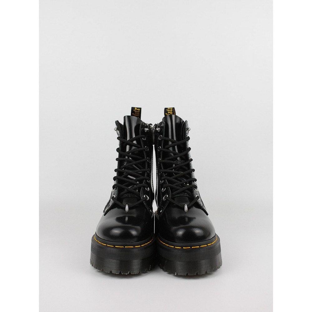 Women Boots Dr Martens Jadon II Hardwear Leather Platform Boots Black