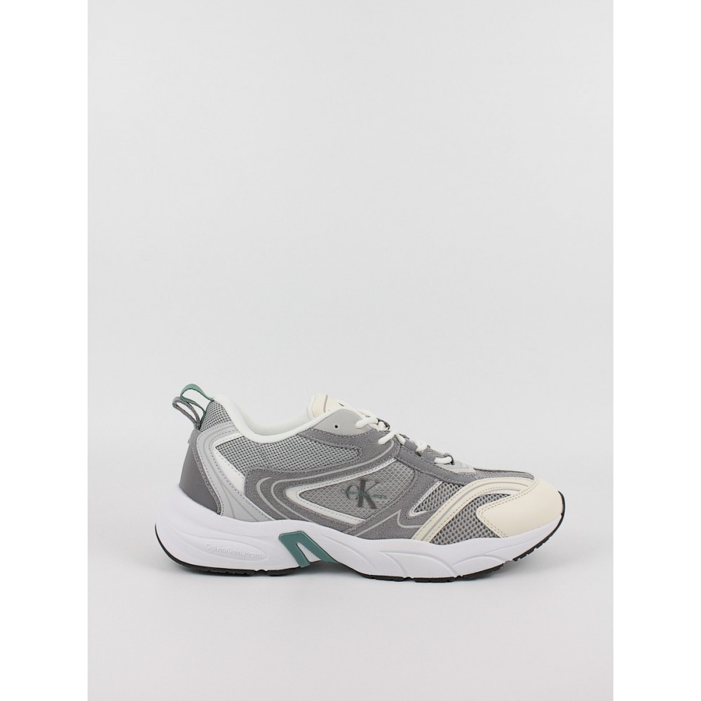 Ανδρικά Sneaker Calvin KLein Retro Tennis Su-Mesh YM0YM00589-PSX Γκρι