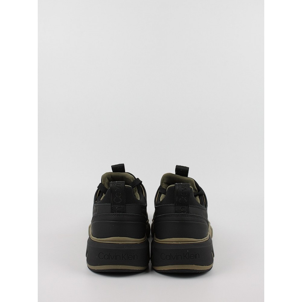 Ανδρικά Sneaker Calvin KLein Low Top Lace Up Lth HM0HM00317-01R Μαύρο