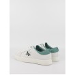 Ανδρικά Sneaker Calvin KLein Classic Cupsole Low Lace up Lth YM0YM00864-01T Ασπρο