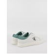 Ανδρικά Sneaker Calvin KLein Classic Cupsole Low Lace up Lth YM0YM00864-01T Ασπρο