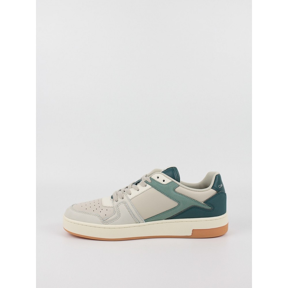 Ανδρικά Sneaker Calvin KLein Basket Cupsole Low Lth Ml Fad YM0YM00884-0GB Μπεζ