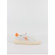 Γυναικεία Sneaker Calvin KLein Chunky Cupsole Mono Lth Wn YW0YW00823-02W Ασπρο-Πορτοκαλί