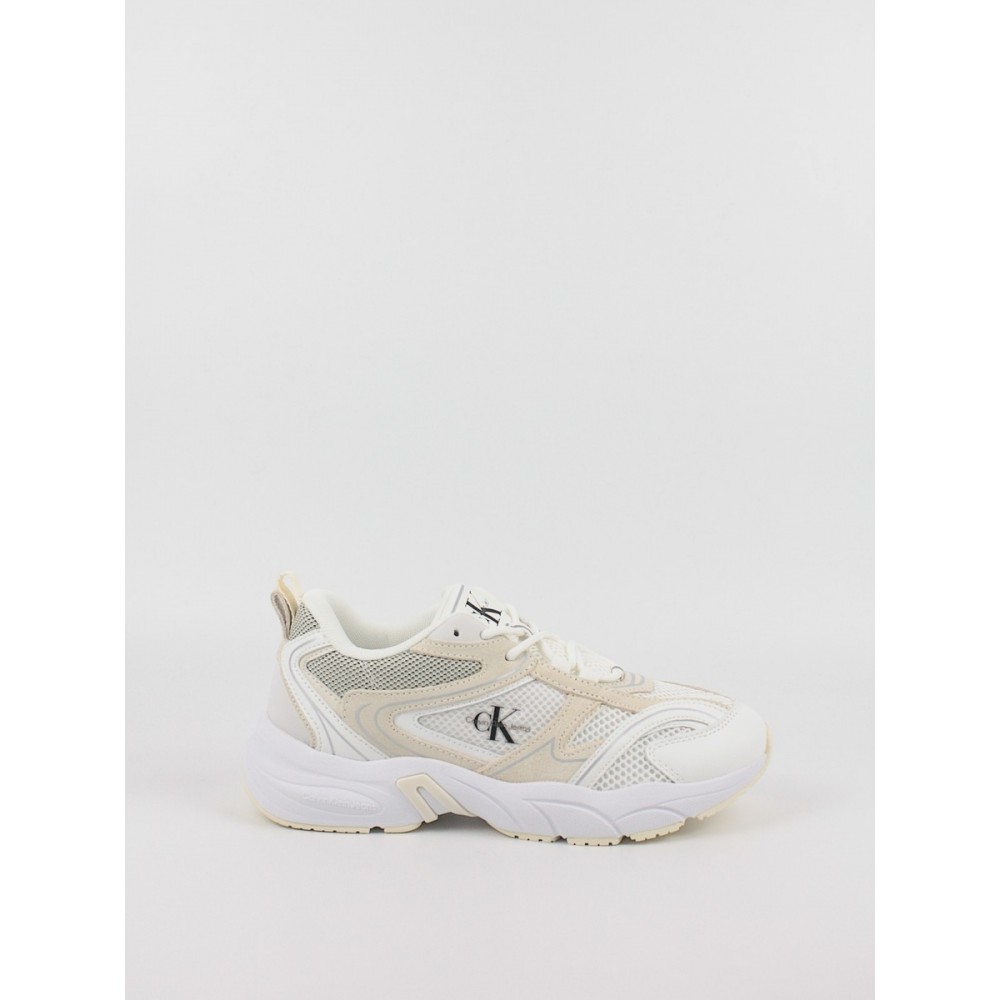 Γυναικεία Sneaker Calvin KLein Retro Tennis Su-Mesh Wn YW0YW00891-02Y Μπεζ