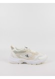 Γυναικεία Sneaker Calvin KLein Retro Tennis Su-Mesh Wn YW0YW00891-02Y Μπεζ