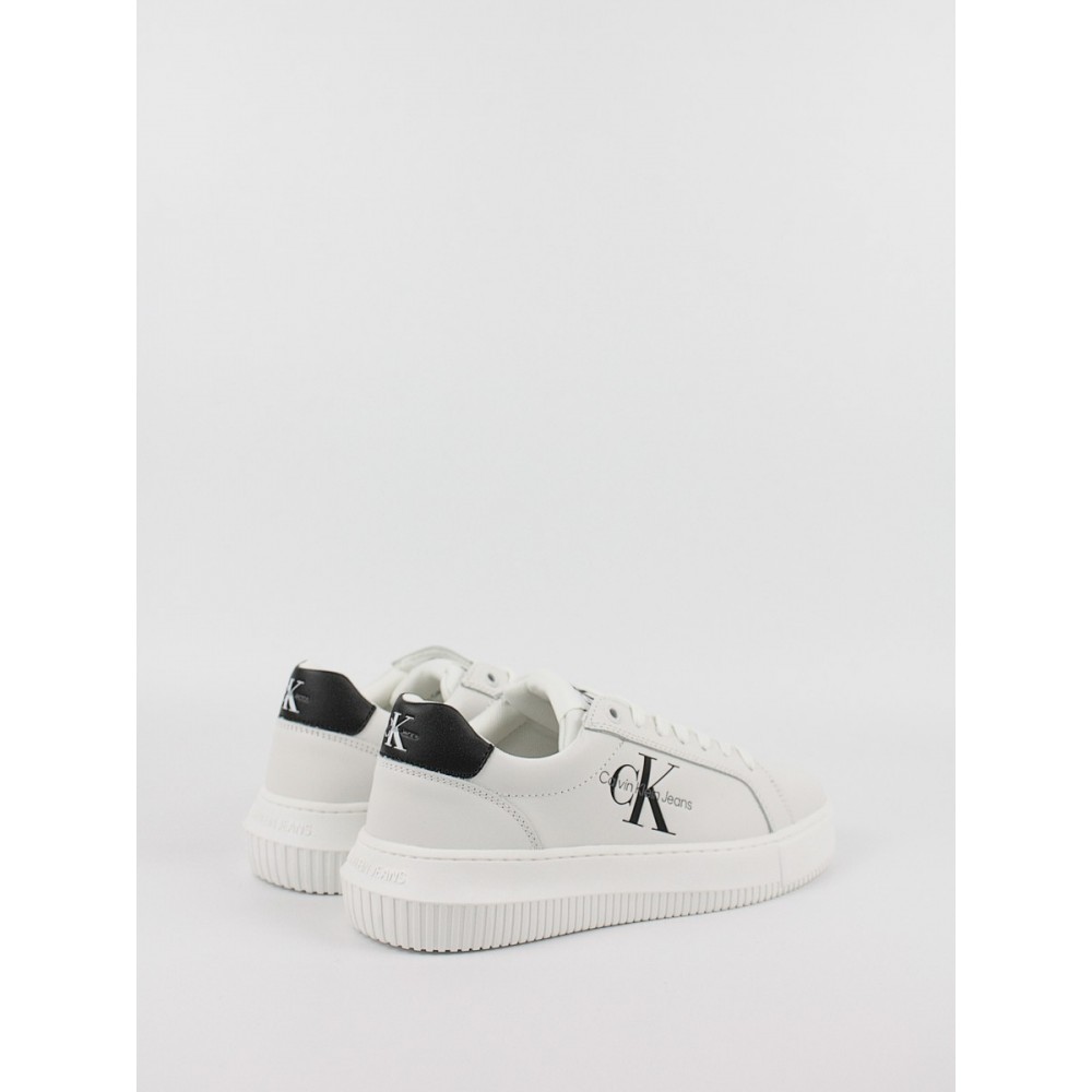 Women Sneaker Calvin KLein Chunky Cupsole Mono Lth Wn YW0YW00823-0LB White