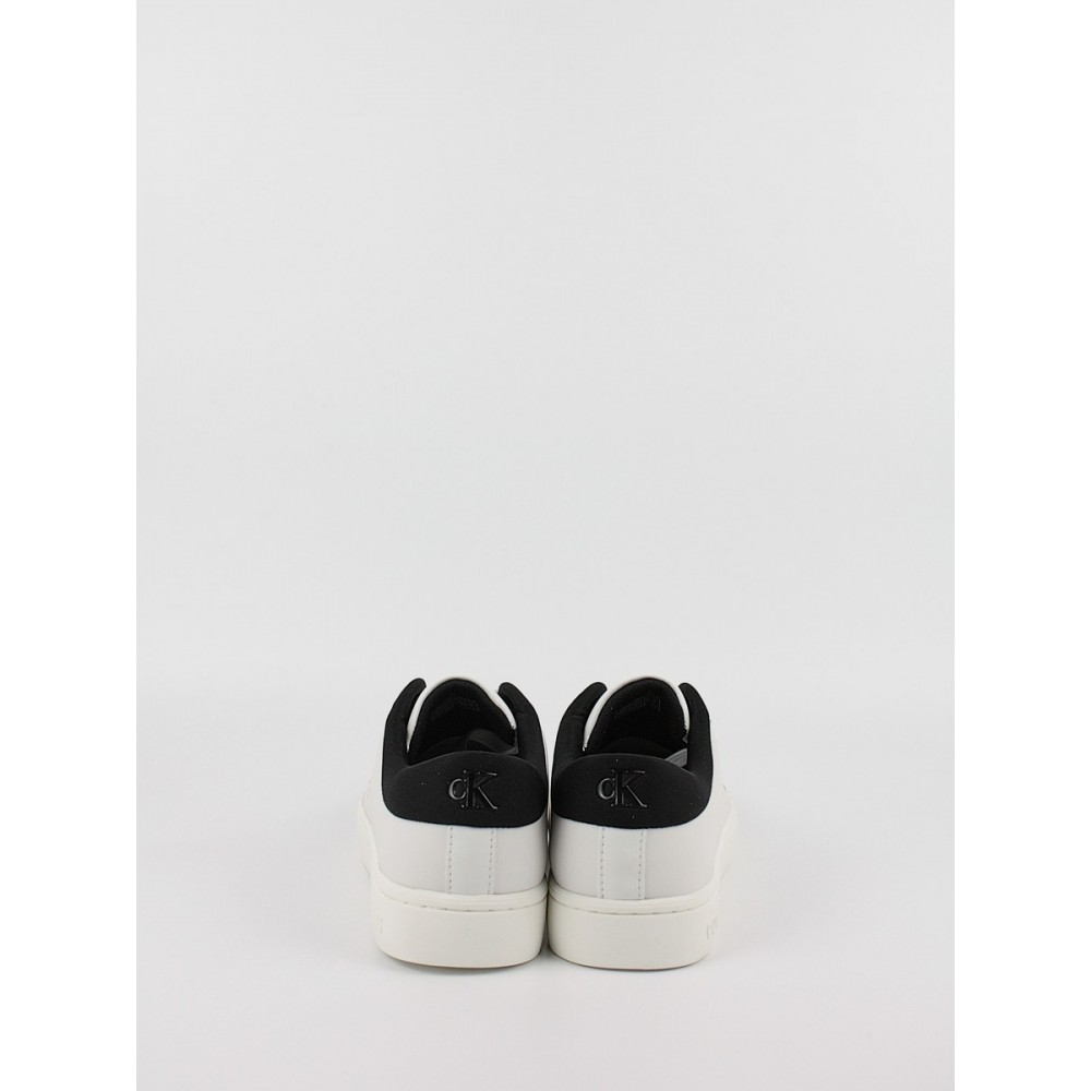 Γυναικεία Sneaker Calvin KLein Classic Cupsole Low Lace Up Lth Wn YW0YW01444-0GM Ασπρο