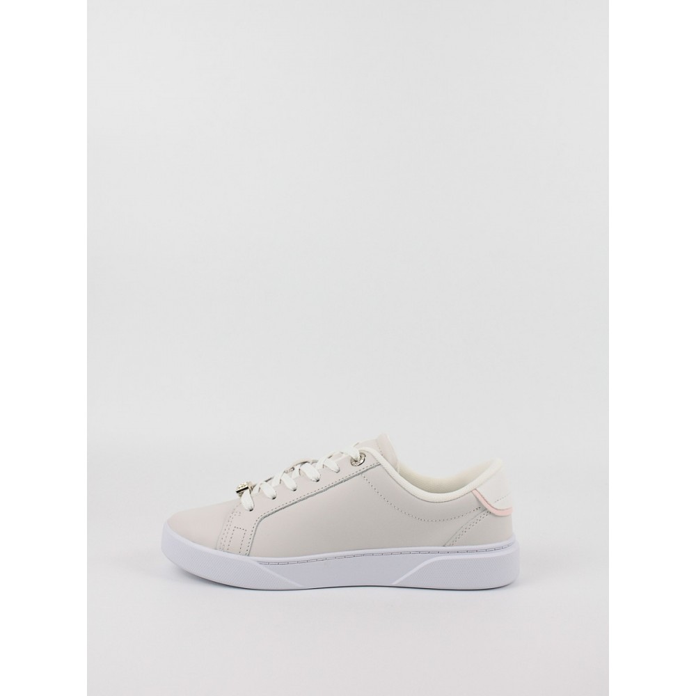 Γυναικεία Sneaker Tommy Hilfiger Golden Hw Court Sneaker FW0FW07702-PQT Μπεζ