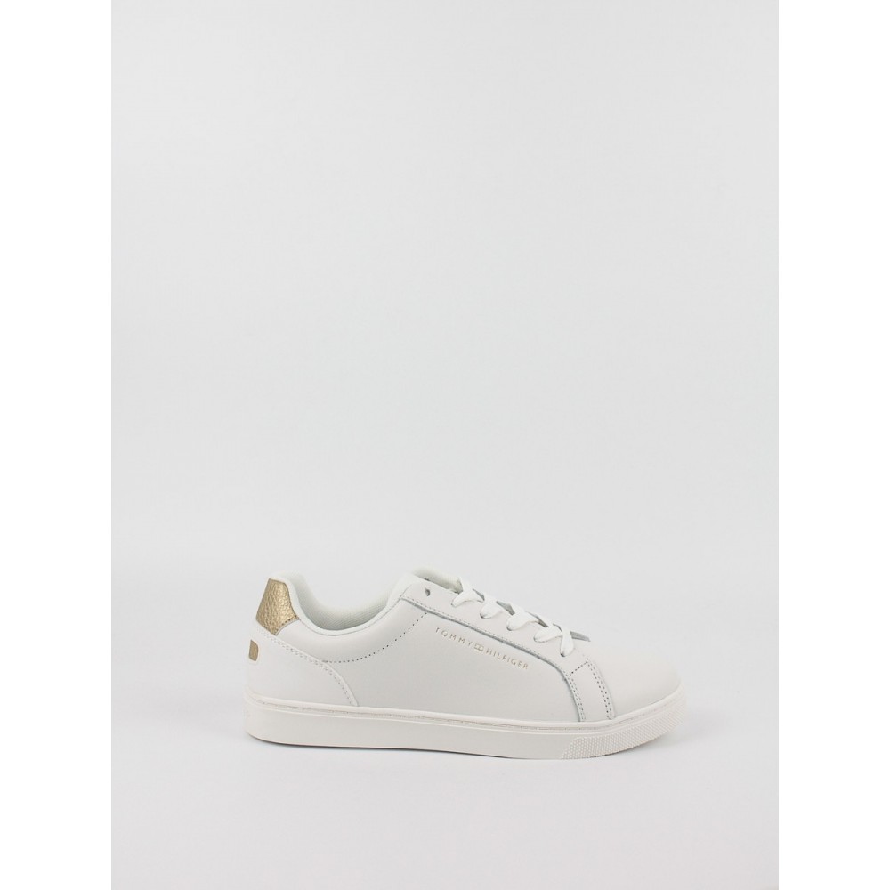 Women Sneaker Tommy Hilfiger Essential Cupsole Sneaker Gold FW0FW07869-YBL White