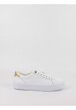 Women Sneaker Tommy Hilfiger Essential Vulk Leather Sneaker FW0FW07778-YBS White