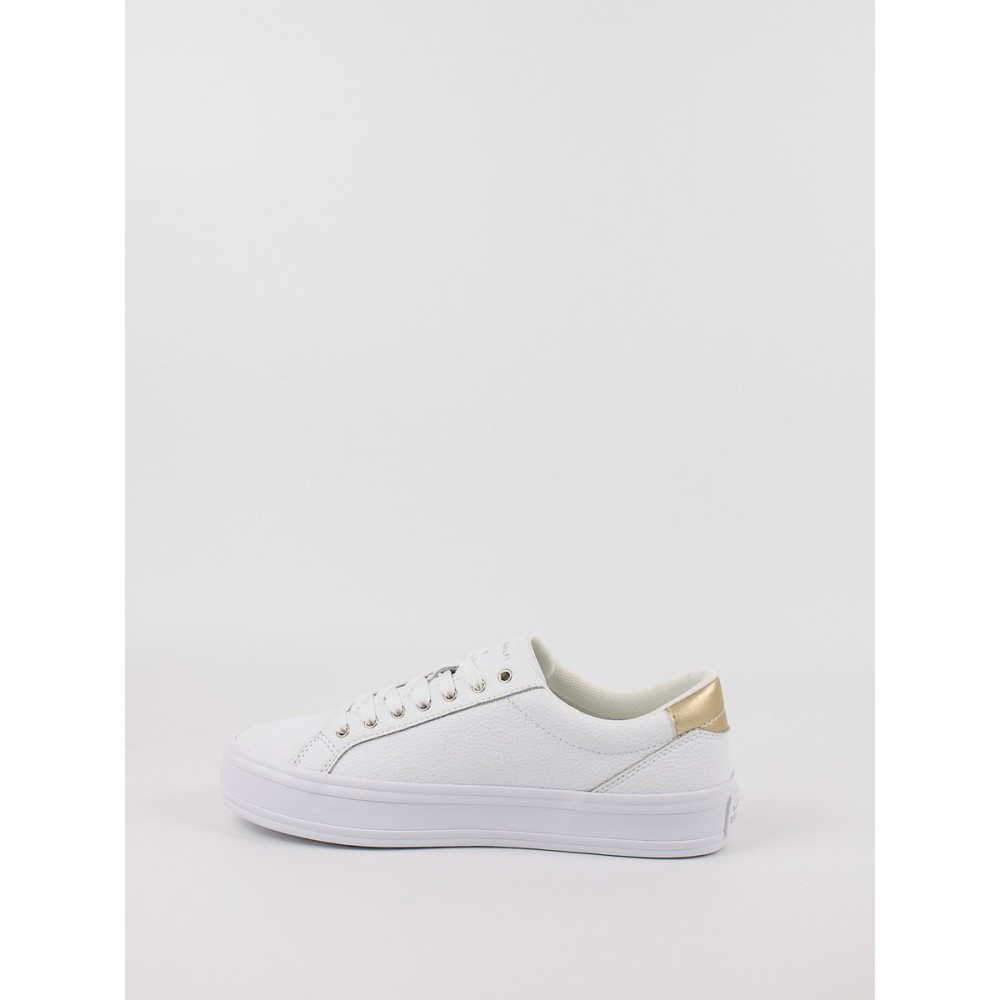 Women Sneaker Tommy Hilfiger Essential Vulk Leather Sneaker FW0FW07778-YBS White