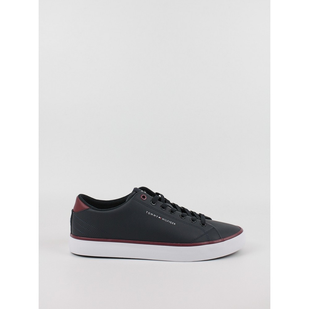 Men Sneaker Tommy Hilfiger Th Hi Vulk Core Low Letaher FM0FM05041-DW5 Blue Men Sneaker Tommy Hilfiger Th Hi Vulk Core Low Letaher FM0FM05041-DW5 Blue