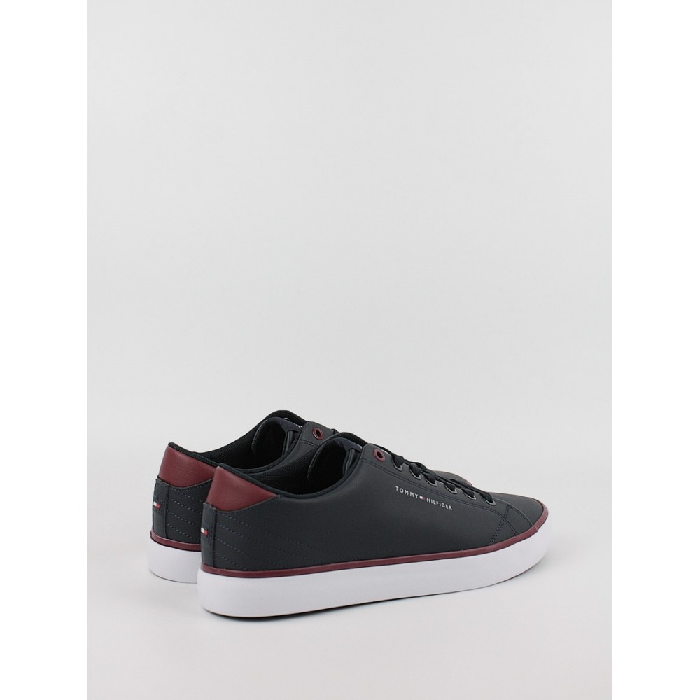 Men Sneaker Tommy Hilfiger Th Hi Vulk Core Low Letaher FM0FM05041-DW5 Blue Men Sneaker Tommy Hilfiger Th Hi Vulk Core Low Letaher FM0FM05041-DW5 Blue