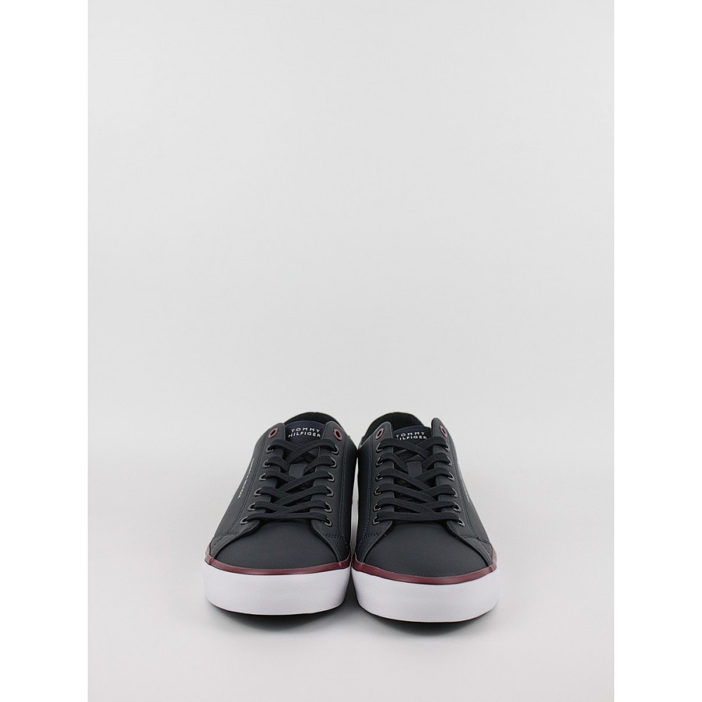 Men Sneaker Tommy Hilfiger Th Hi Vulk Core Low Letaher FM0FM05041-DW5 Blue Men Sneaker Tommy Hilfiger Th Hi Vulk Core Low Letaher FM0FM05041-DW5 Blue