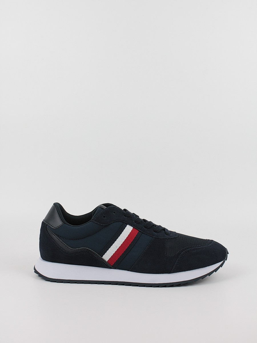 Men Sneaker Tommy Hilfiger Runner Evo Mix Ess FM0FM04886-DW5 Blue