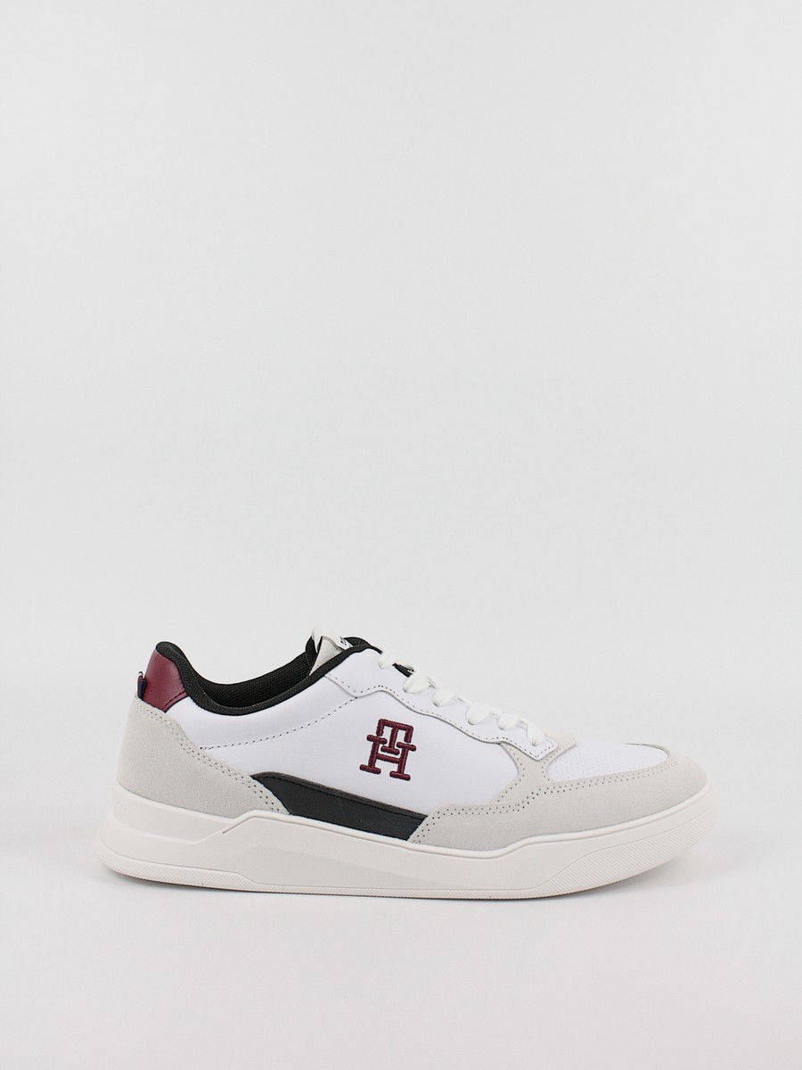Men Sneaker Tommy Hilfiger Elevated Cupsole Lth Mix FM0FM04929-YBS White