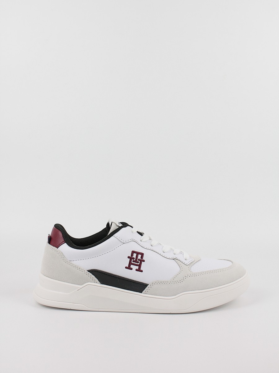 Ανδρικά Sneaker Tommy Hilfiger Elevated Cupsole Lth Mix FM0FM04929-YBS Ασπρο