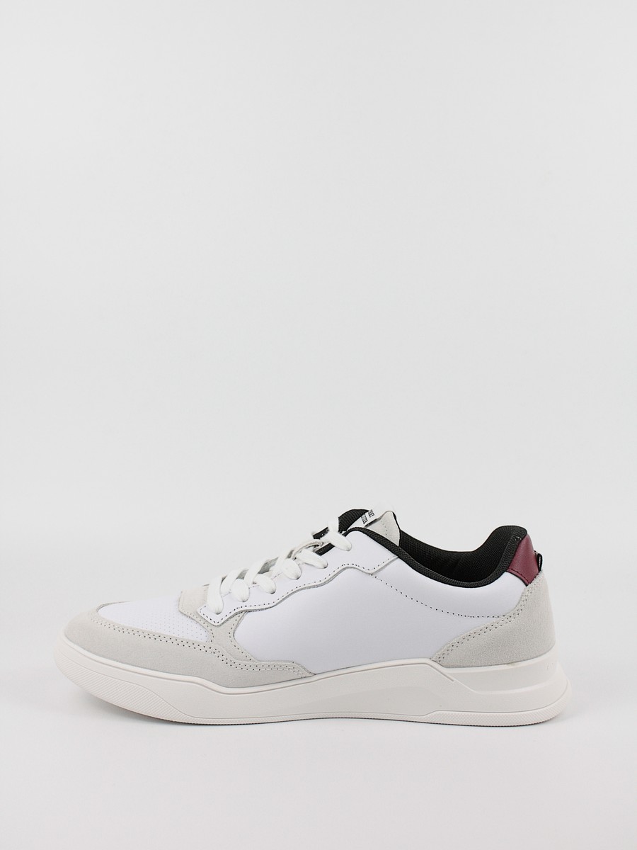 Men Sneaker Tommy Hilfiger Elevated Cupsole Lth Mix FM0FM04929-YBS White