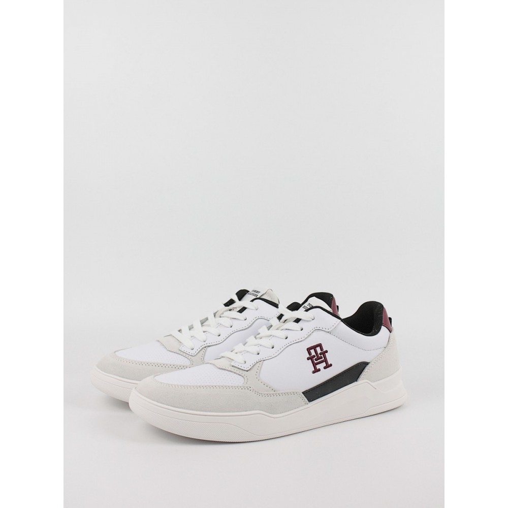 Ανδρικά Sneaker Tommy Hilfiger Elevated Cupsole Lth Mix FM0FM04929-YBS Ασπρο