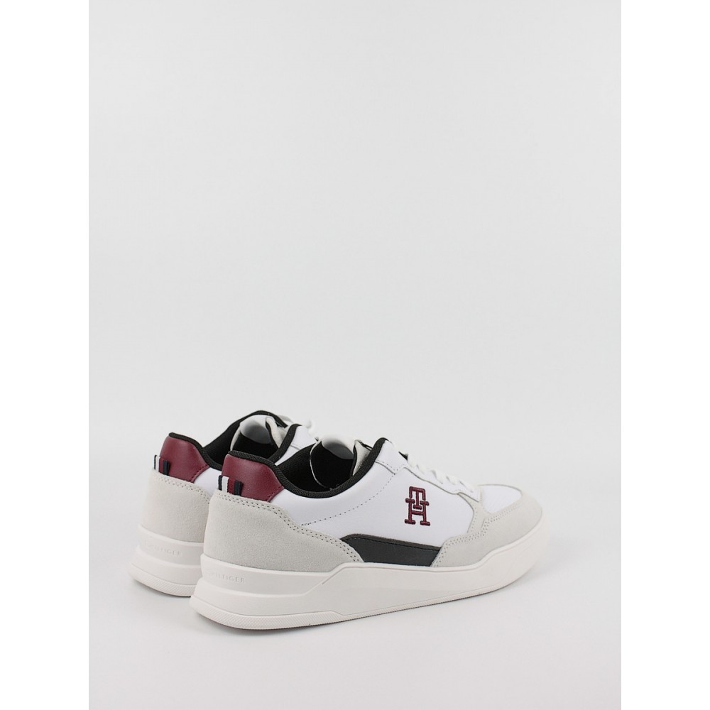 Ανδρικά Sneaker Tommy Hilfiger Elevated Cupsole Lth Mix FM0FM04929-YBS Ασπρο