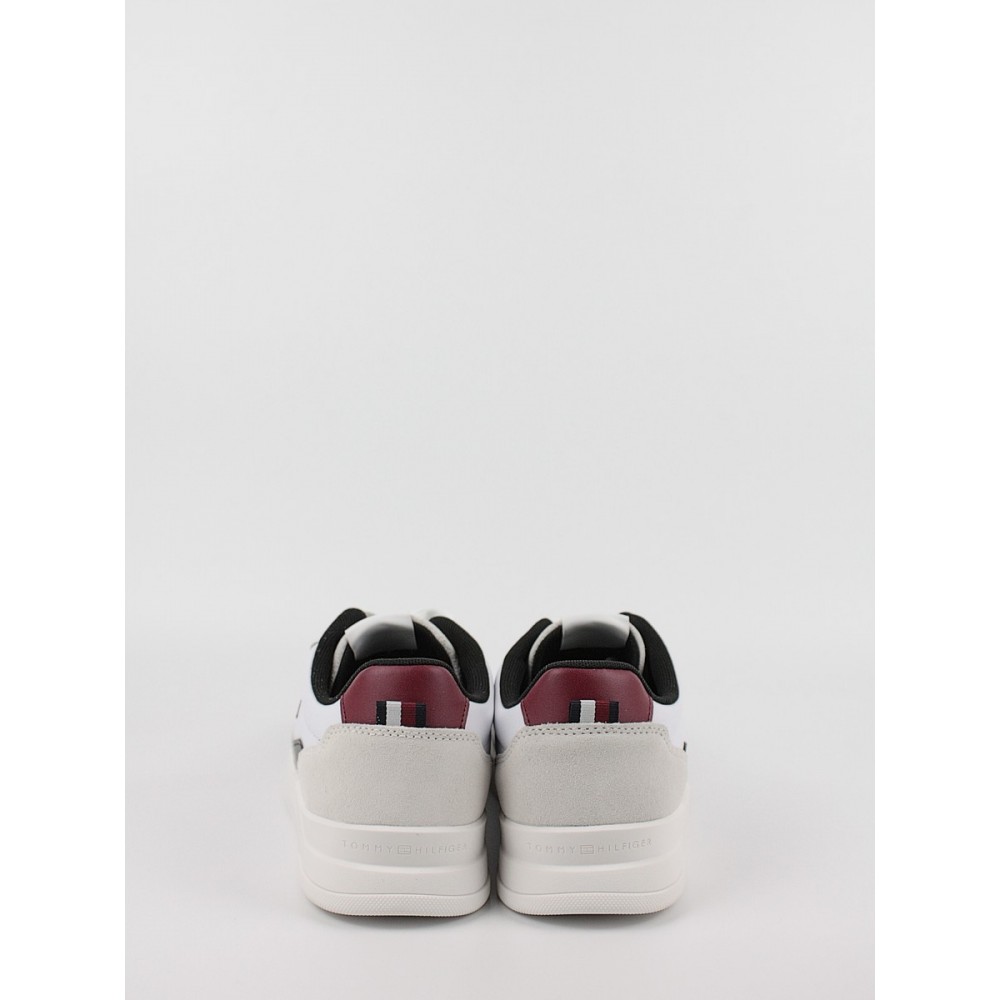 Ανδρικά Sneaker Tommy Hilfiger Elevated Cupsole Lth Mix FM0FM04929-YBS Ασπρο