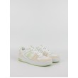 Women Sneaker Calvin KLein Basket Cupsole Lace Mix Nbs Sat YW0YW01446-02U White