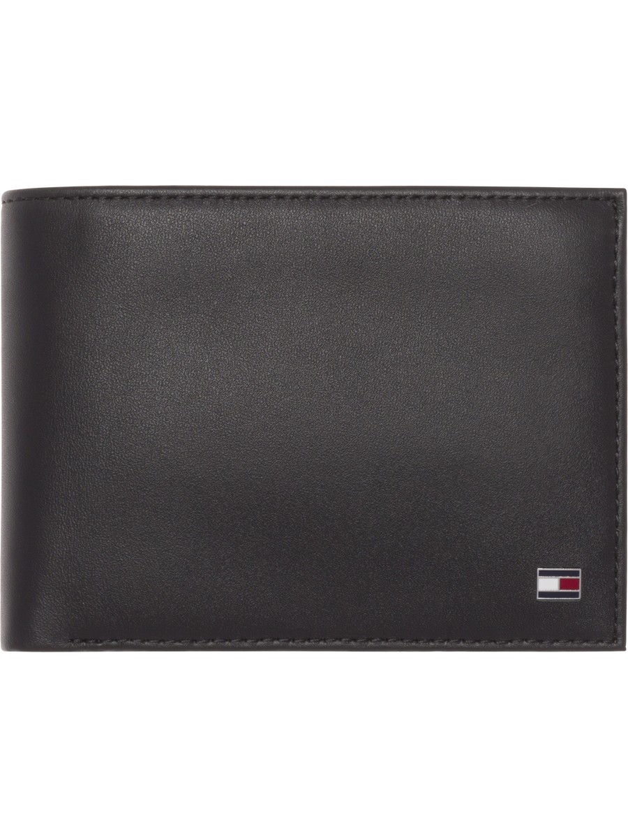 Ανδρικό Πορτοφόλι Tommy Hilfiger Eton Cc Flap And Coin Pocket AM0AM00652-002 Μαύρο
