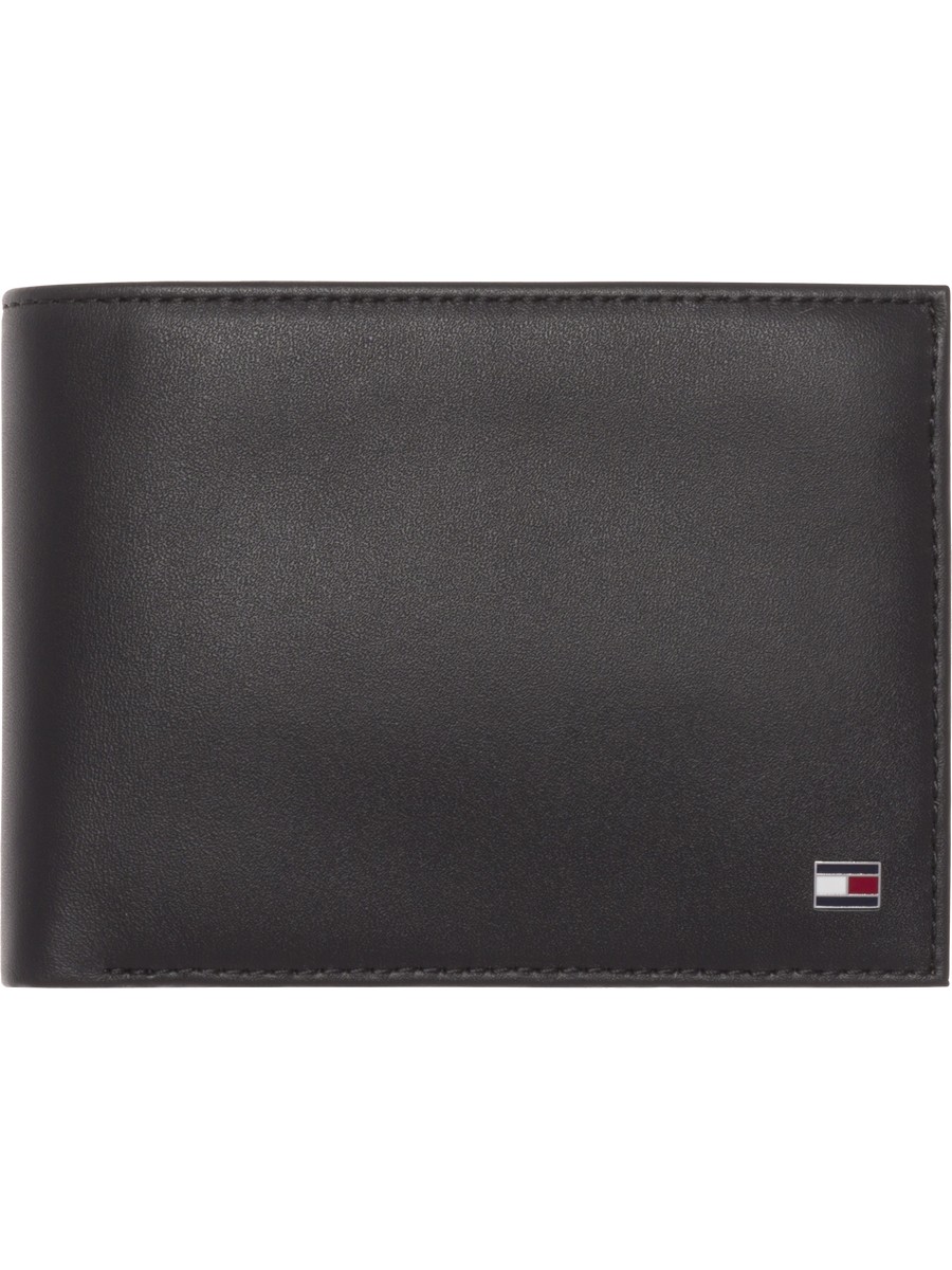 Men Wallet Tommy Hilfiger Eton Cc Flap And Coin Pocket AM0AM00652-002 Black