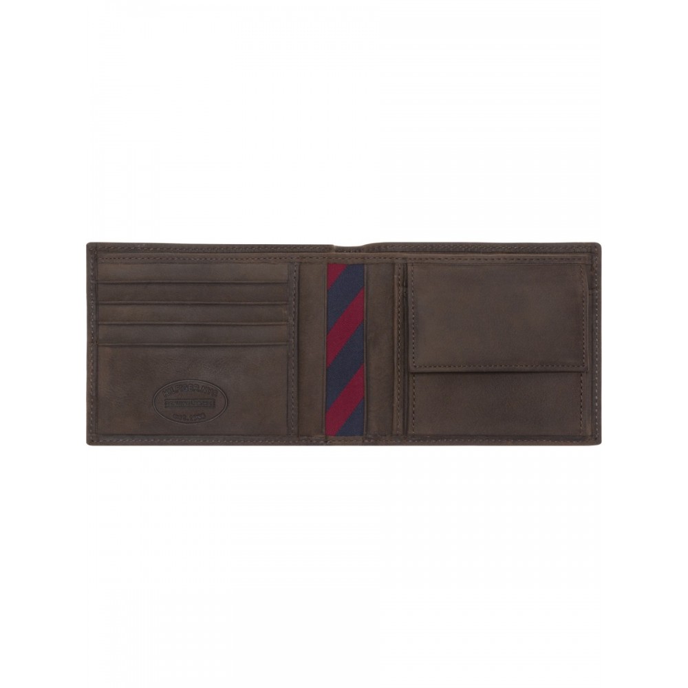 Men Wallet Tommy Hilfiger Johnson Cc And Coin Pocket AM0AM00659-041 Brown