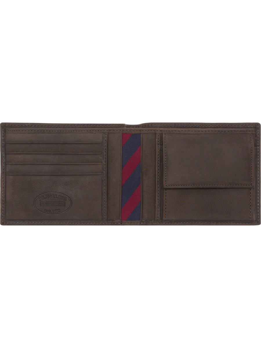 Ανδρικό Πορτοφόλι Tommy Hilfiger Johnson Cc And Coin Pocket AM0AM00659-041 Καφέ